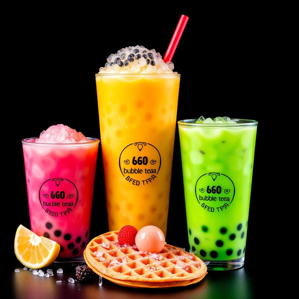 Bubble Tea & Waffle